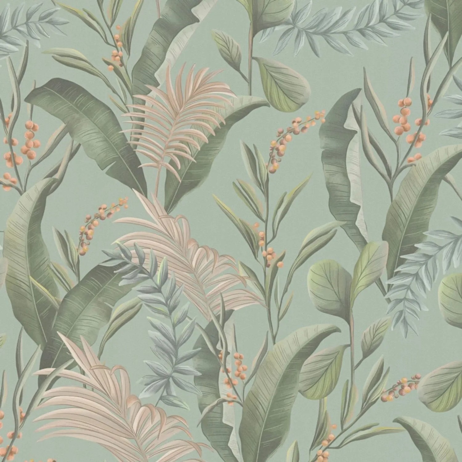 Tadessi Tapete Floral M1-No.4526 Vliestapete in Blau