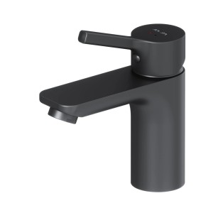 AM.PM X-Joy S Waschtischarmatur, schwarze Einhebel-Mischbatterie aus Messing für Waschbecken