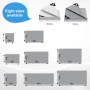 WOLTU Abdeckplane Wasserdicht Plane mit Ösen 140 g/m² PE Grau 5x5 m_3
