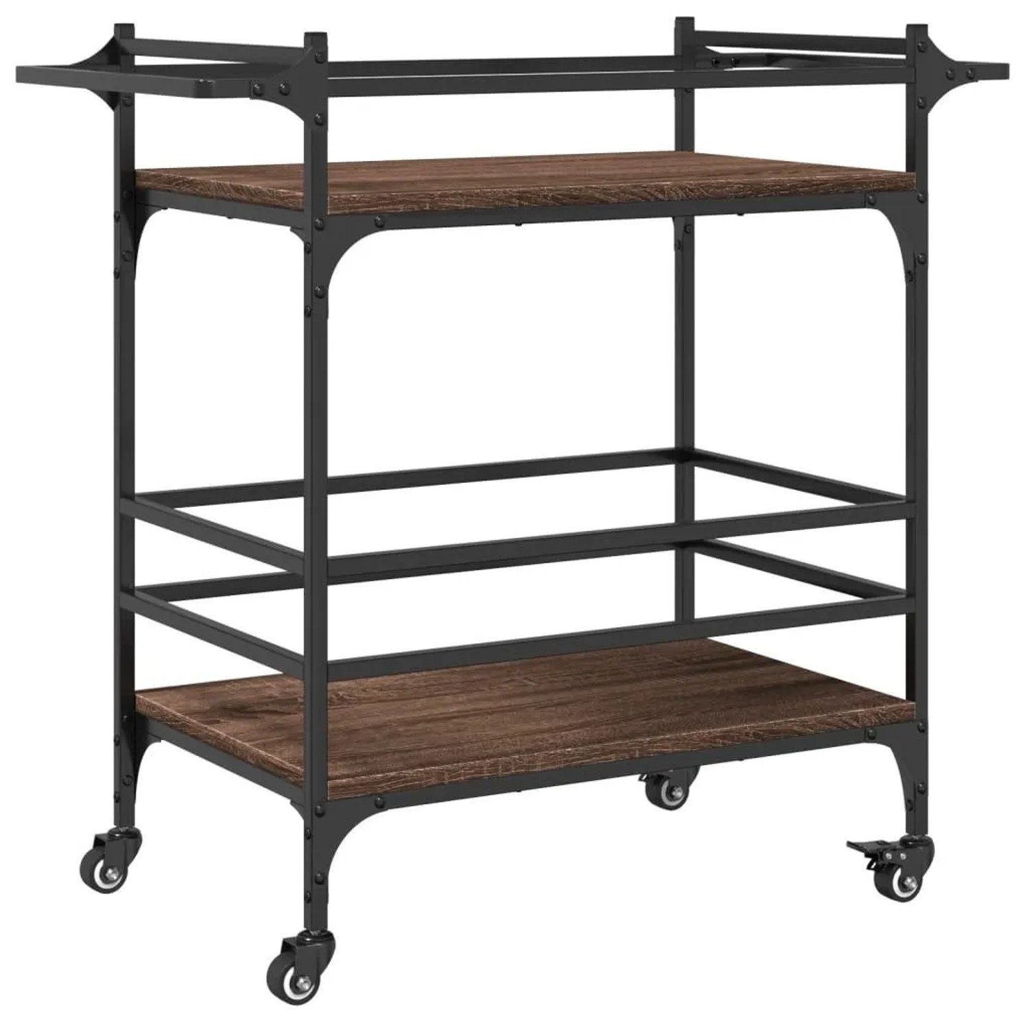 vidaXL Küchenwagen Braun Eichen-Optik 82x40x78,5 cm Holzwerkstoff 842365