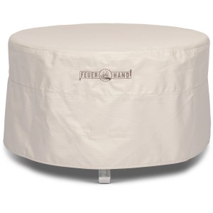 Beige Feuerhand Abdeckhaube für Tyropit Feuerschale, schützt vor Staub und Nässe.