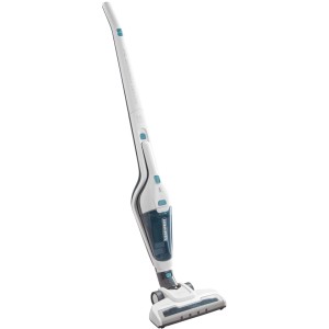 Leifheit Akku-Staubsauger Rotaro PowerVac 2in1, weiß/blau, mit Elektrobürste. Ideal für flexible Reinigung.
