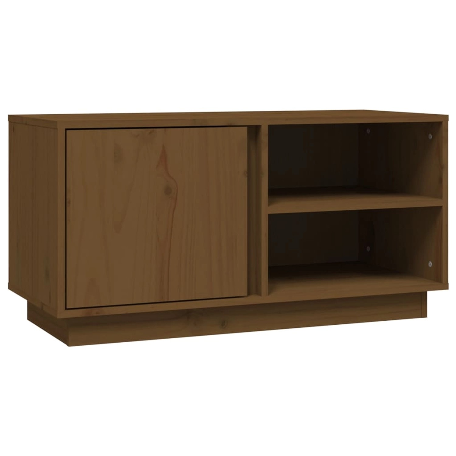 Vidaxl Tv-schrank Honigbraun 80x35x40,5 Cm Massivholz Kiefer günstig online kaufen