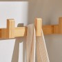 SoBuy Wandgarderobe FHK06-N aus Bambus mit Handtuch.