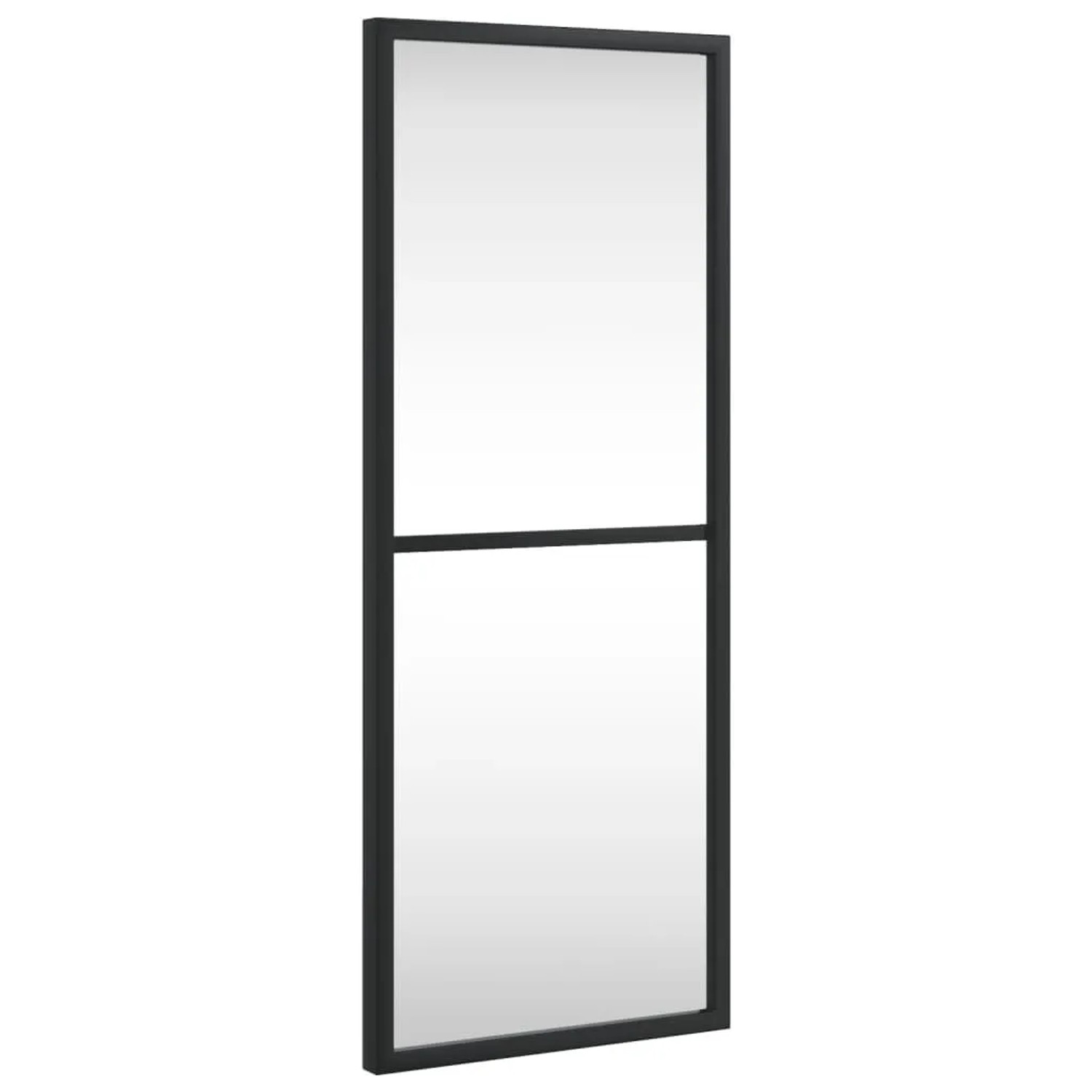 vidaXL Wandspiegel Schwarz 20x50 cm Rechteckig Eisen 358645