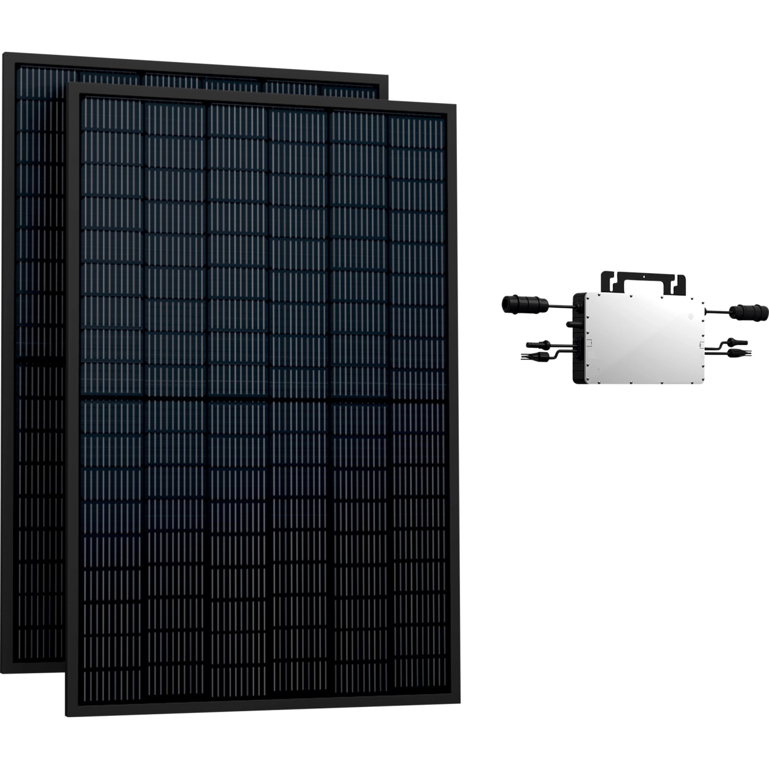 Greensolar Balkonkraftwerk SKW800 Basic-Set Schwarz