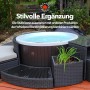 Canadian Spa Stufe in Braun für runde Whirlpools, passend zur Randmöblierung. Praktisches Whirlpool Zubehör.