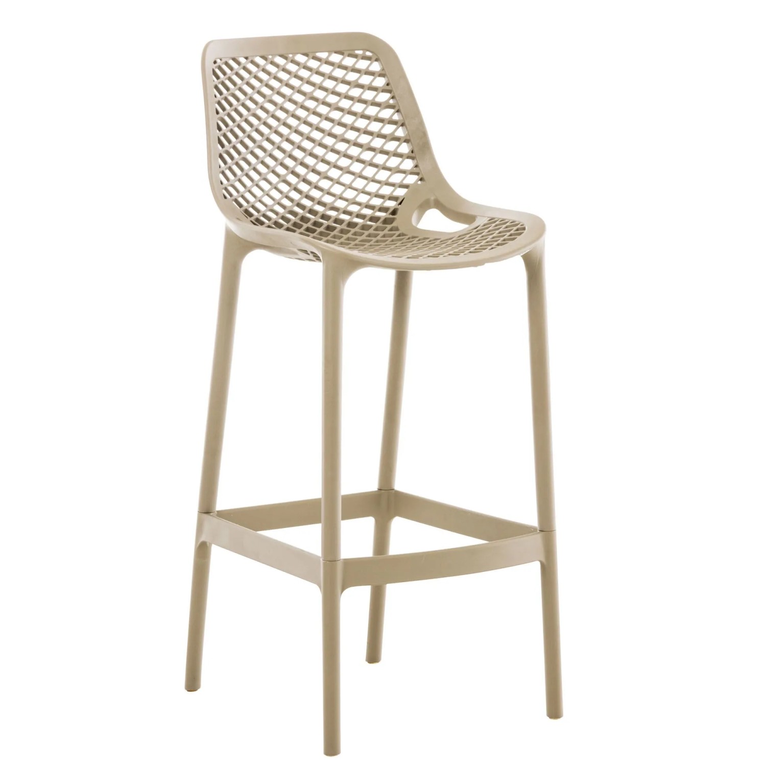 DELUKE Barhocker Modern Schlamm LORL Kunststoff 105x45x53cm Barhocker Mit Lehne Tresenhocker Barstuhl Thekenhocker