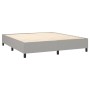 Helles vidaXL Boxspringbett 160x200 cm, Stoffbezug, ohne Matratze.