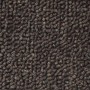 Detailaufnahme: Dunkelbrauner Karat Teppichläufer London mit Schlingenflor, 80x150 cm.