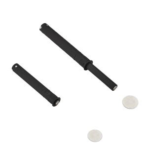 SOTECH K-Push Türdämpfer Push To Open mit Magnet und Gegenplatte Ausstoßweg 37 mm Anthrazit für Möbelscharniere Ohne Federn