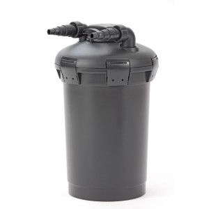 Pontec PondoPress 15000 Druckfilter-Set für Teiche, Komplettset mit Pumpe und UVC-Vorklärgerät.