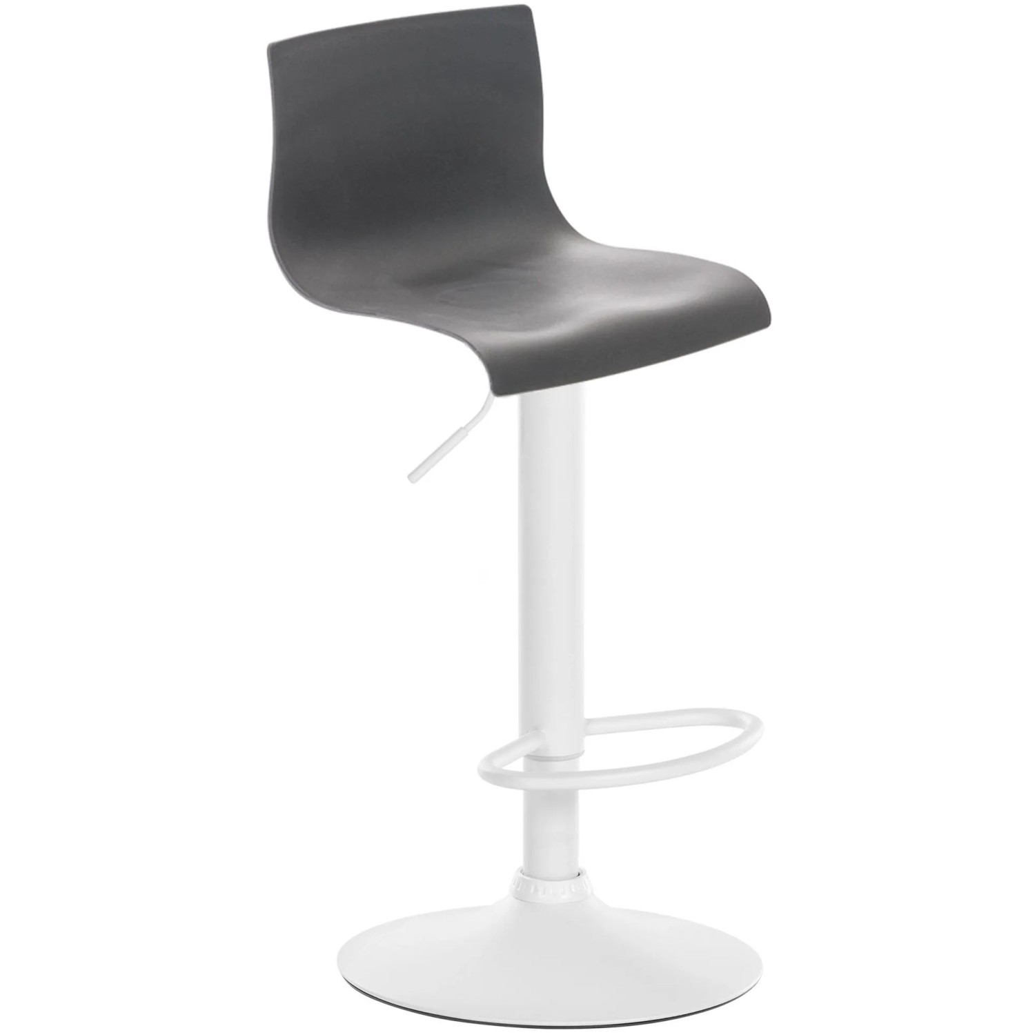 CLP Barhocker Hover Kunststoff Metall Matt Weiss/Grau