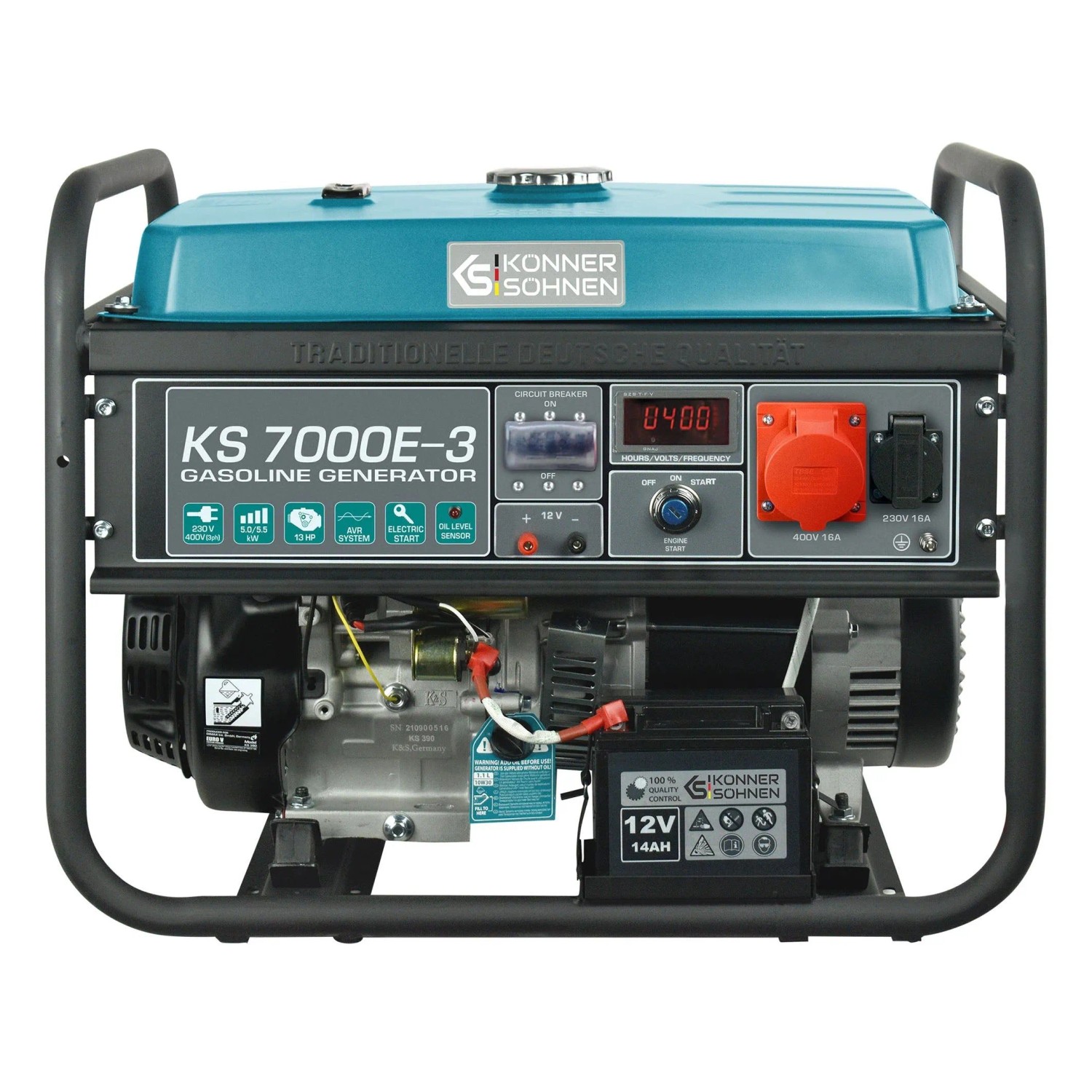 Könner & Söhnen Benzin-Generator KS 7000E-3