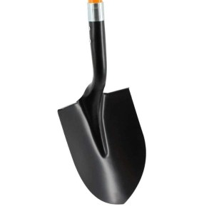 Galaflor Amerikanische Spatenschaufel mit Fiberglasstiel, Stahlblatt, Trittkante.