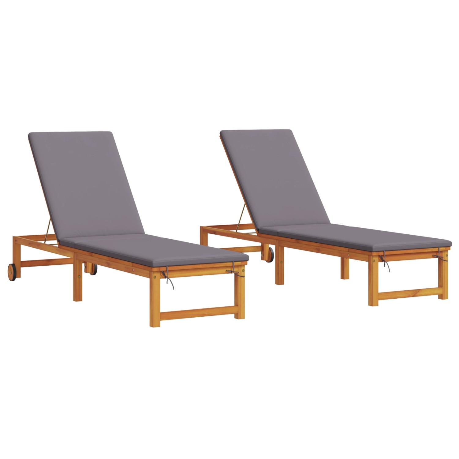 vidaXL Sonnenliegen 2 Stk mit Kissen Massivholz Akazie 3333831 günstig online kaufen