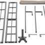 Siena Garden BBQ Pavillon, Taupe, 244x127cm, Einzelteile für den Aufbau.