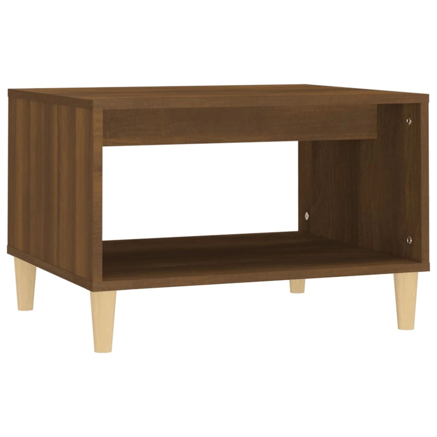 vidaXL Couchtisch Braun Eichen-Optik 60x50x40 cm Holzwerkstoff 817521 günstig online kaufen