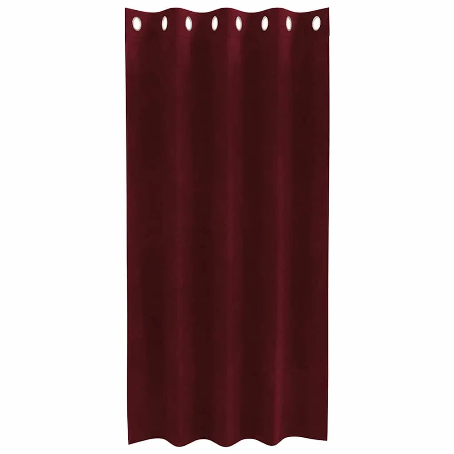 vidaXL Vorhänge 2 Stk Weinrot 140 x 175 cm Samt 4107299_4