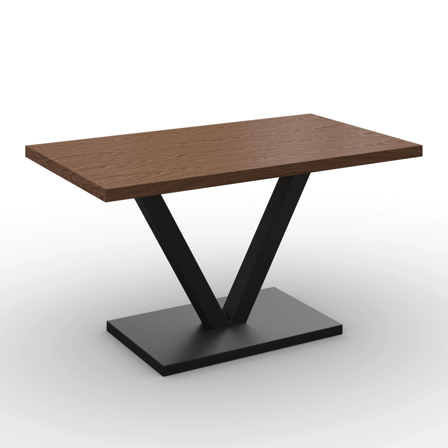 Bessagi Home Esstisch Loca Walnussfarben MDF ca. 140x80x76 cm