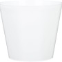 Scheurich Übertopf Purista 226, Ø 37 cm, Bianco, aus Kunststoff für den Innenbereich.