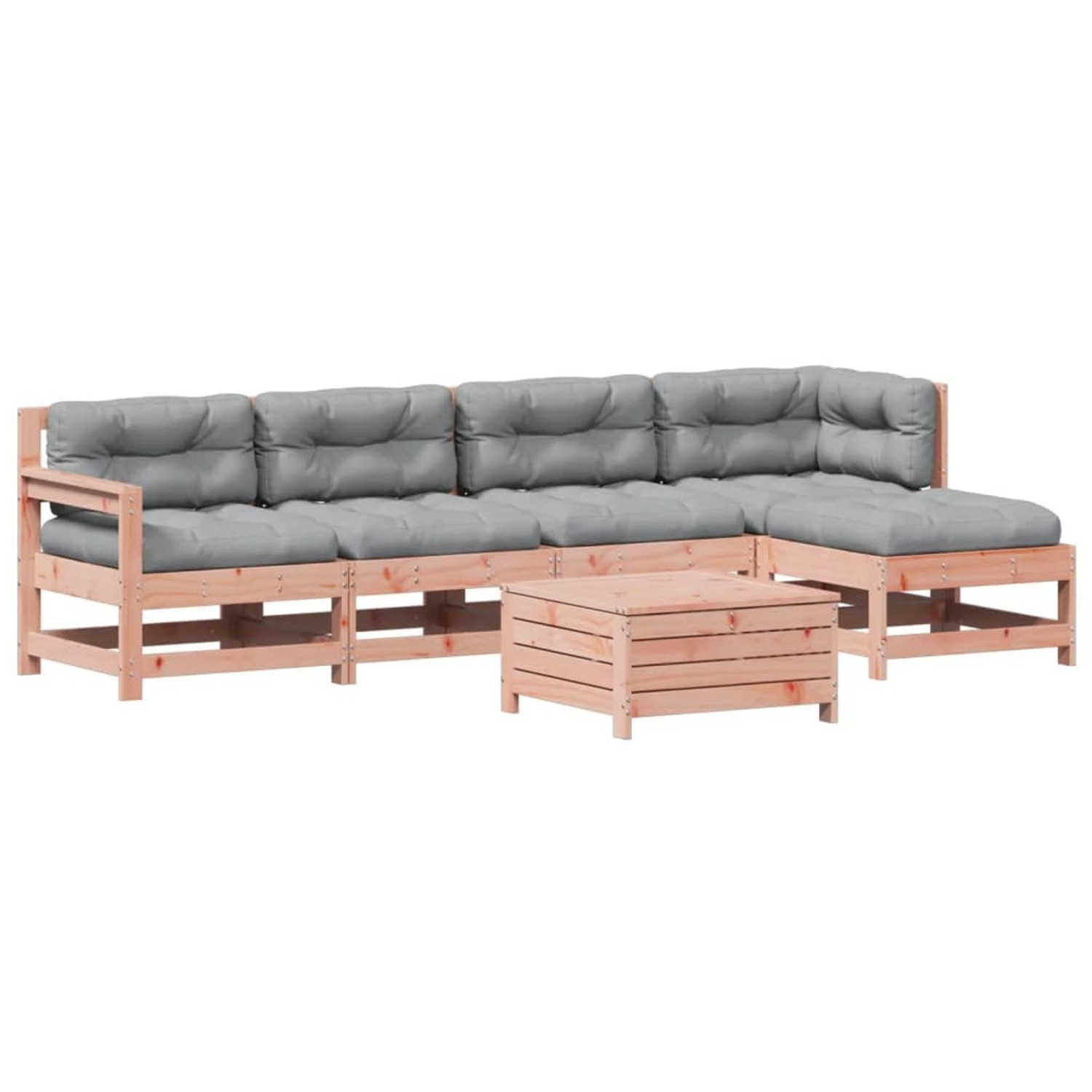 vidaXL 6-Tlg Garten-Lounge-Set mit Kissen Massivholz Douglasie 3250982 günstig online kaufen
