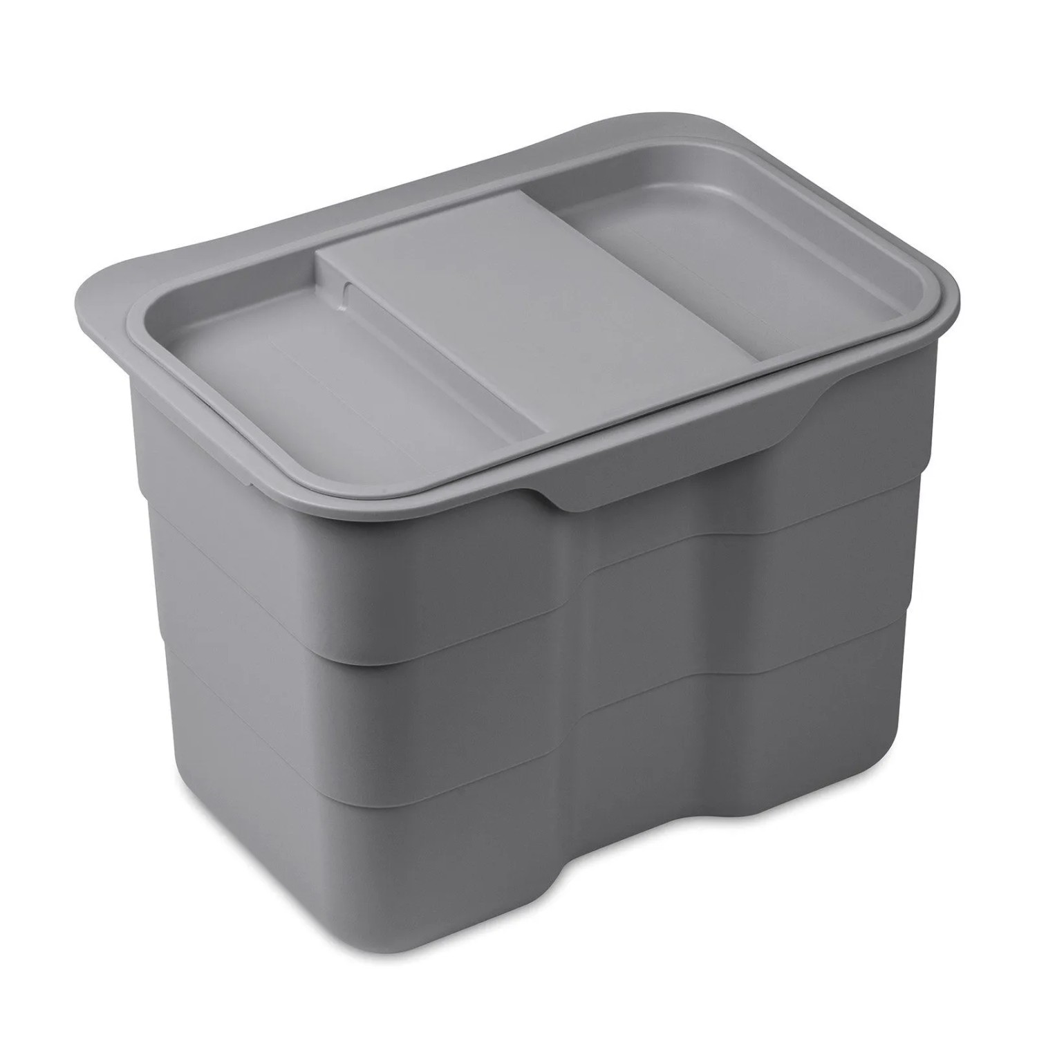 SOTECH Essensa Biobin Grau mit Deckel 4,2 Liter Multifunktionsbehälter günstig online kaufen