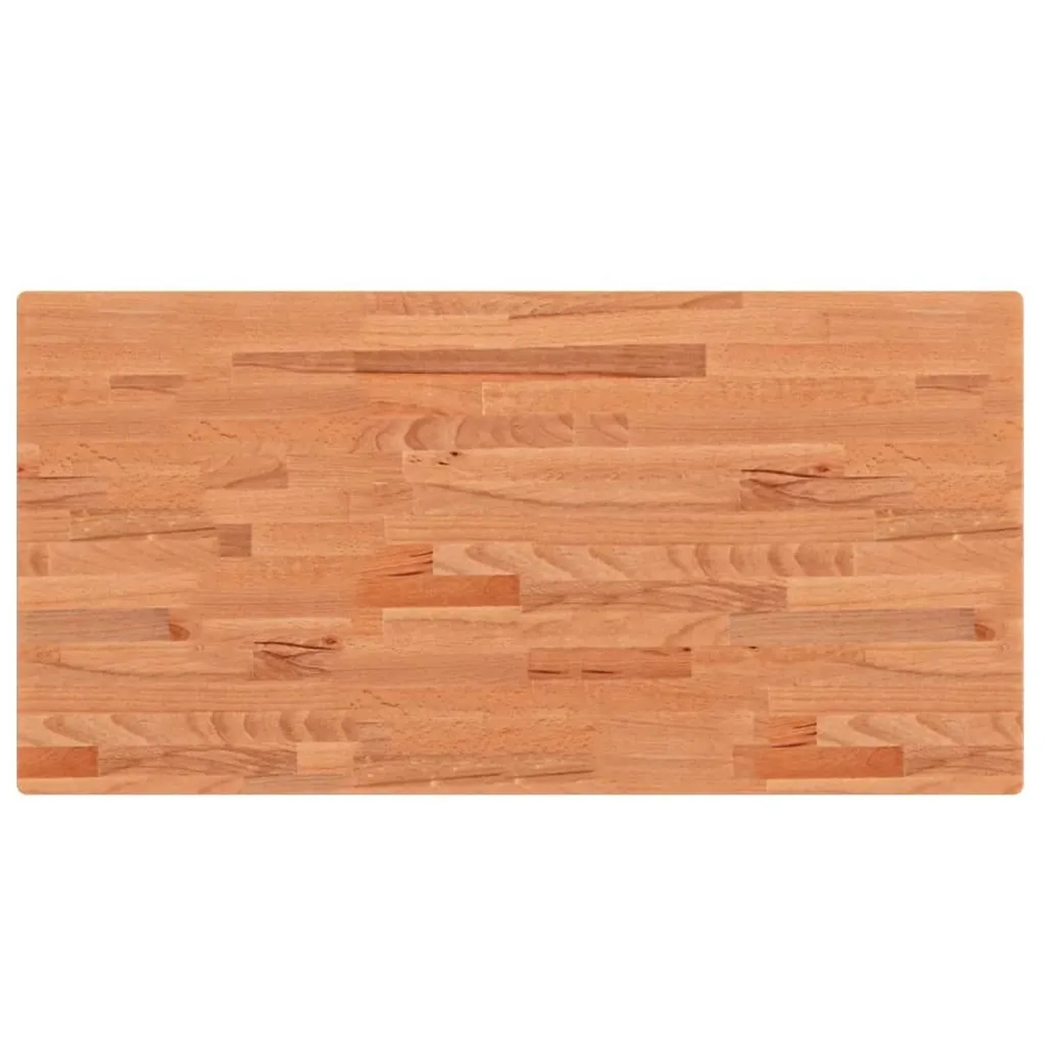 vidaXL Tischplatte 100x50x4 cm Rechteckig Massivholz Buche 3188898