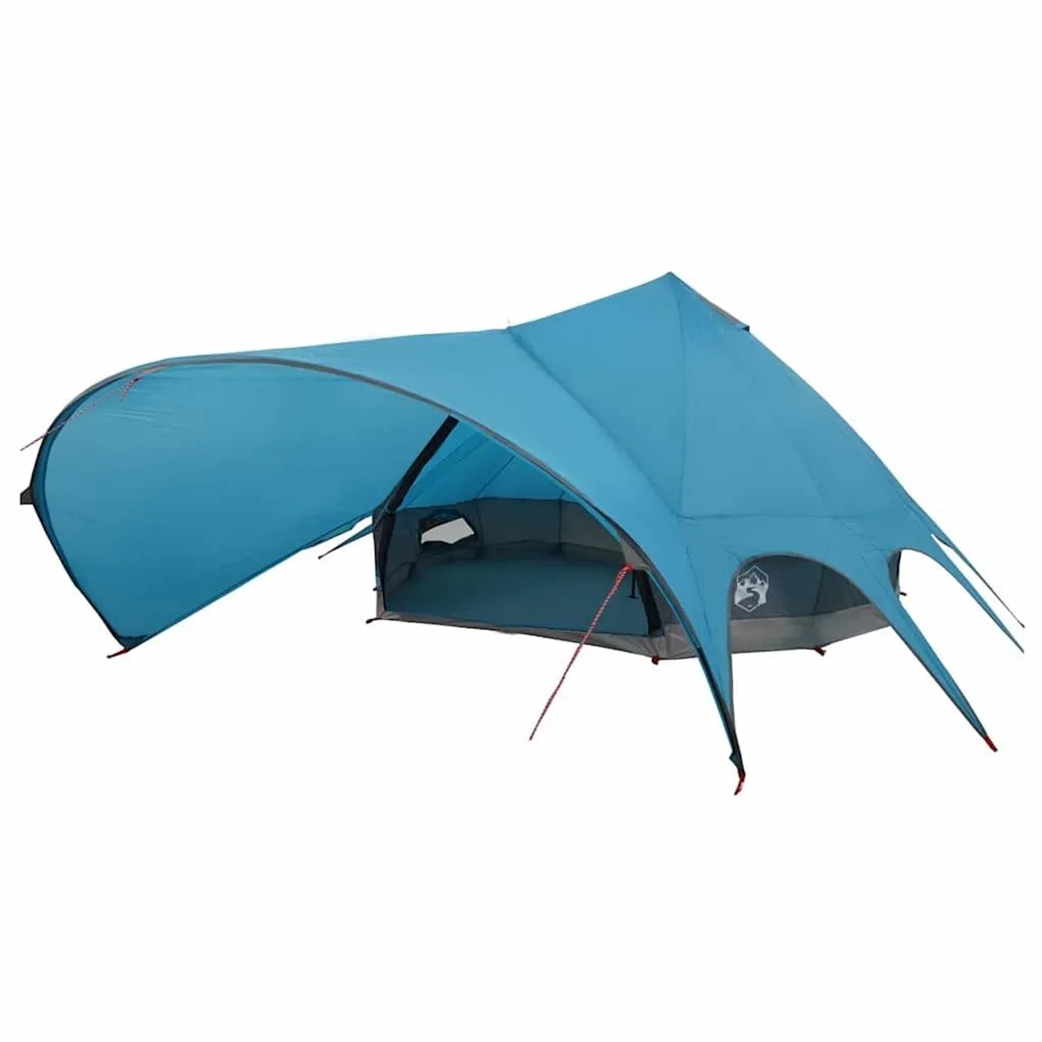 vidaXL Teepee Zelt mit Dach Blau und Grau 600 x 600 x 347 cm 42004018