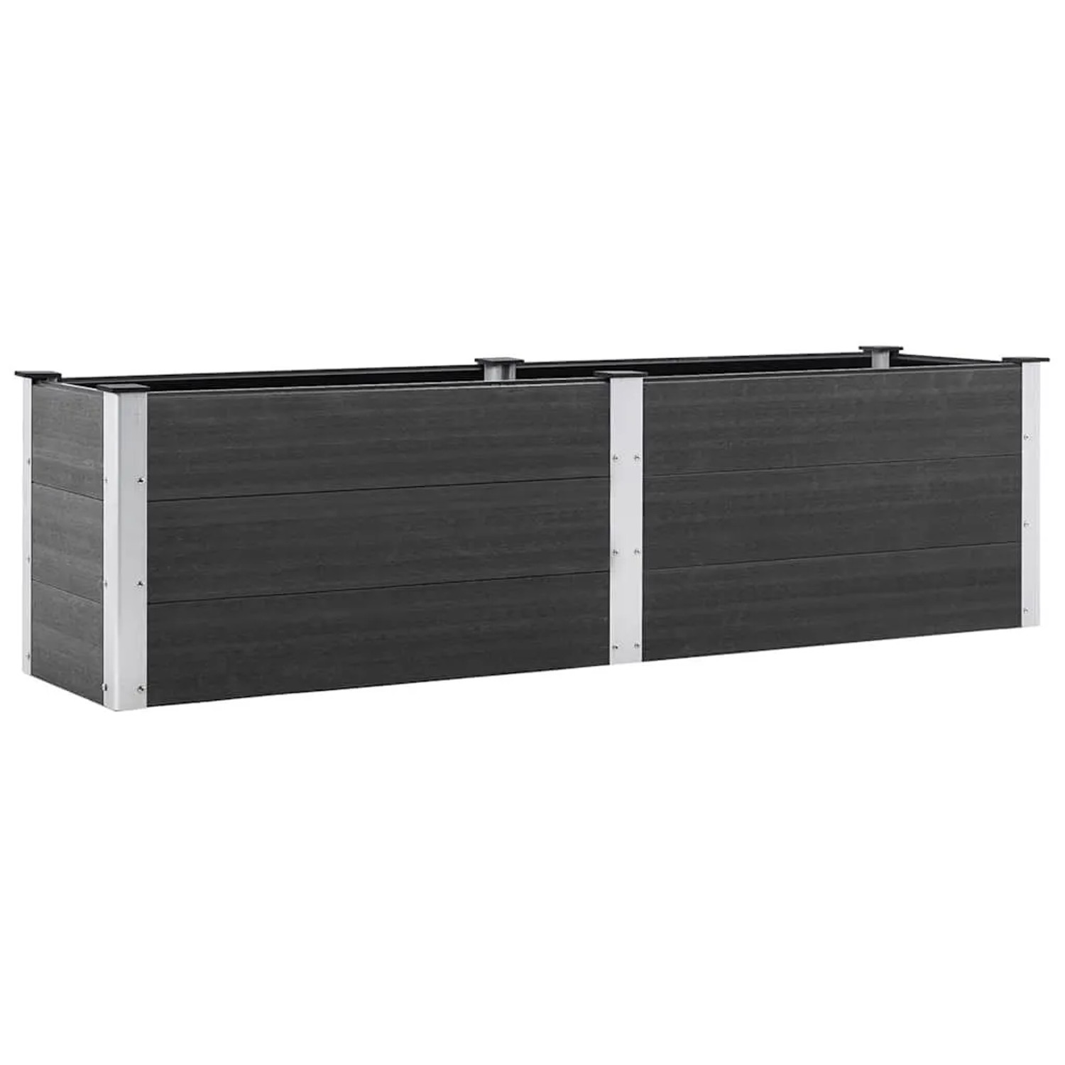 furnicato WPC Hochbeet 200x50x54 cm Grau kaufen bei OBI