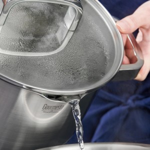 Gourmesto Kochtopfset Silver Line aus Edelstahl, 7-teilig