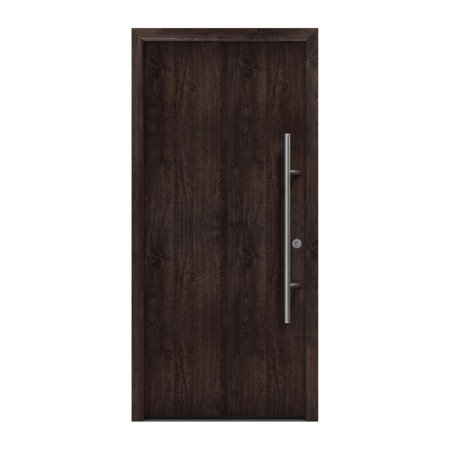 EcoStar Haustür Isopro Secur IPS 010 Eiche Dunkel 110 cm x 210 cm DIN R günstig online kaufen