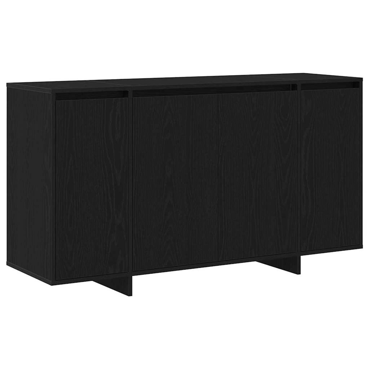 vidaXL Sideboard Schwarz Eichen-Optik 135 x 41 x 69 cm Holzwerkstoff 333389 günstig online kaufen