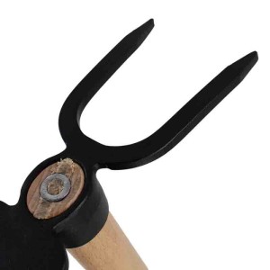 Galaflor Doppelhacke aus Stahl mit Holzstiel