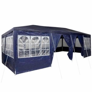 vidaXL Party-Zelt Blau 800 x 400 x 266 cm Polyethylen 42003442