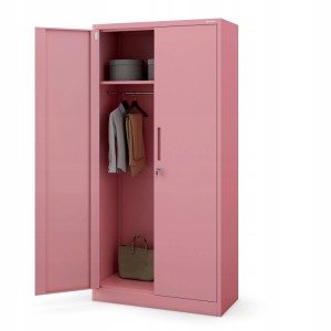 Rosa Jan Nowak Mehrzweckschrank Dawid, 185x90x45cm, mit Kleiderstange und Regalen.