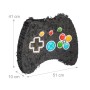 Relaxdays Controller Pinata Set Papier Pappe Bunt Befüllbar mit Stab und Maske 41 cm x 51 cm x 10 cm 290 g_4