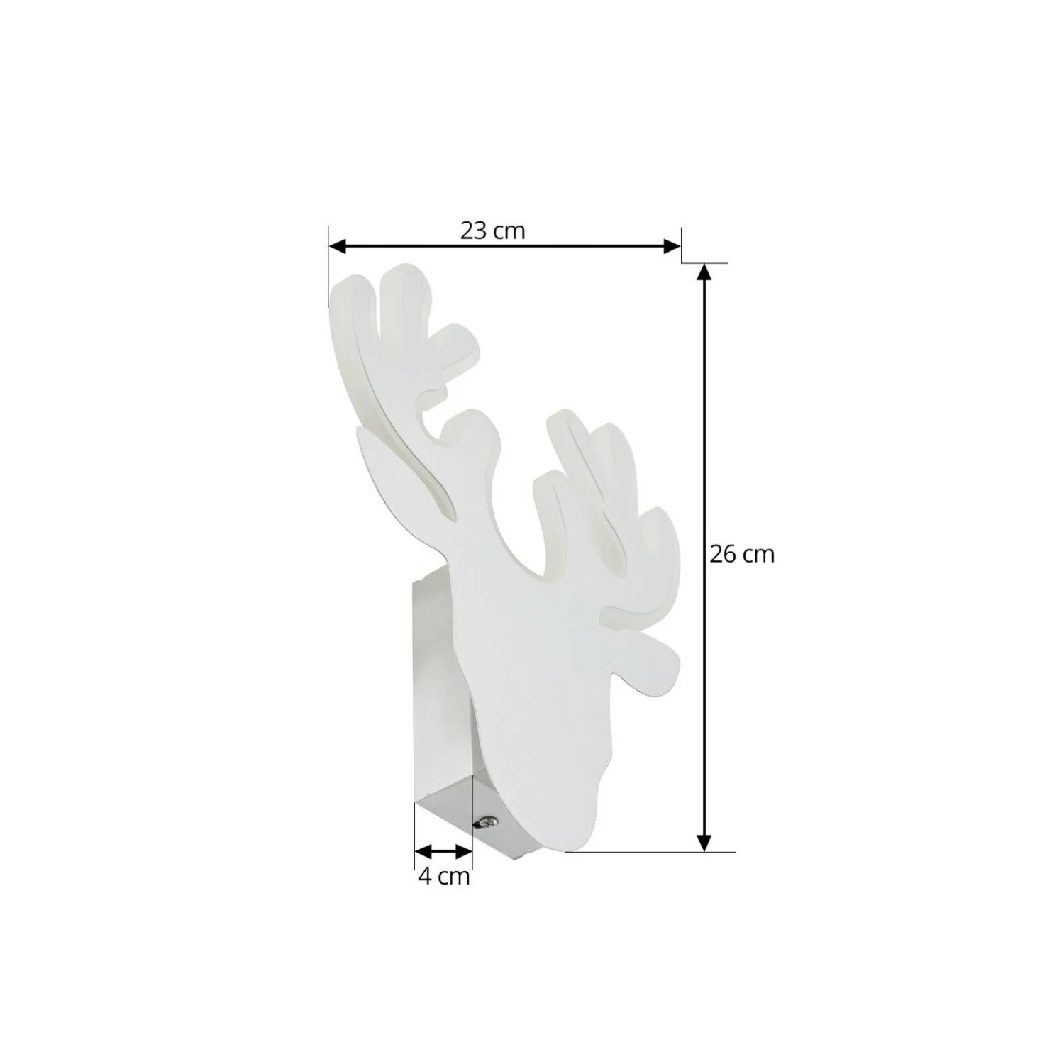Weiße Lindby LED Wandleuchte Hirvi im modernen Design aus Metall für Innenräume.