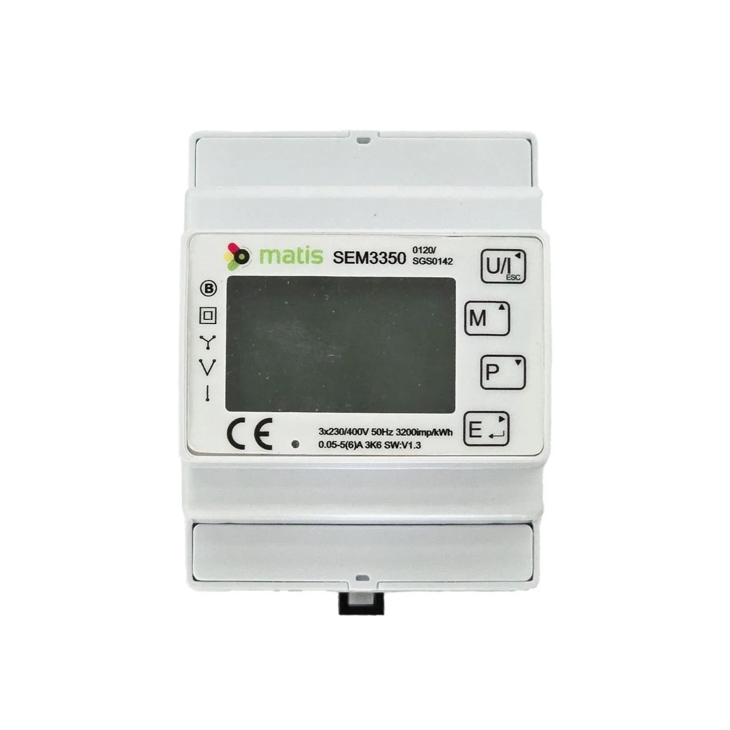 Matismart Dreiphasen-Energiezähler SEM3350 mit Modbus für DIN Schiene