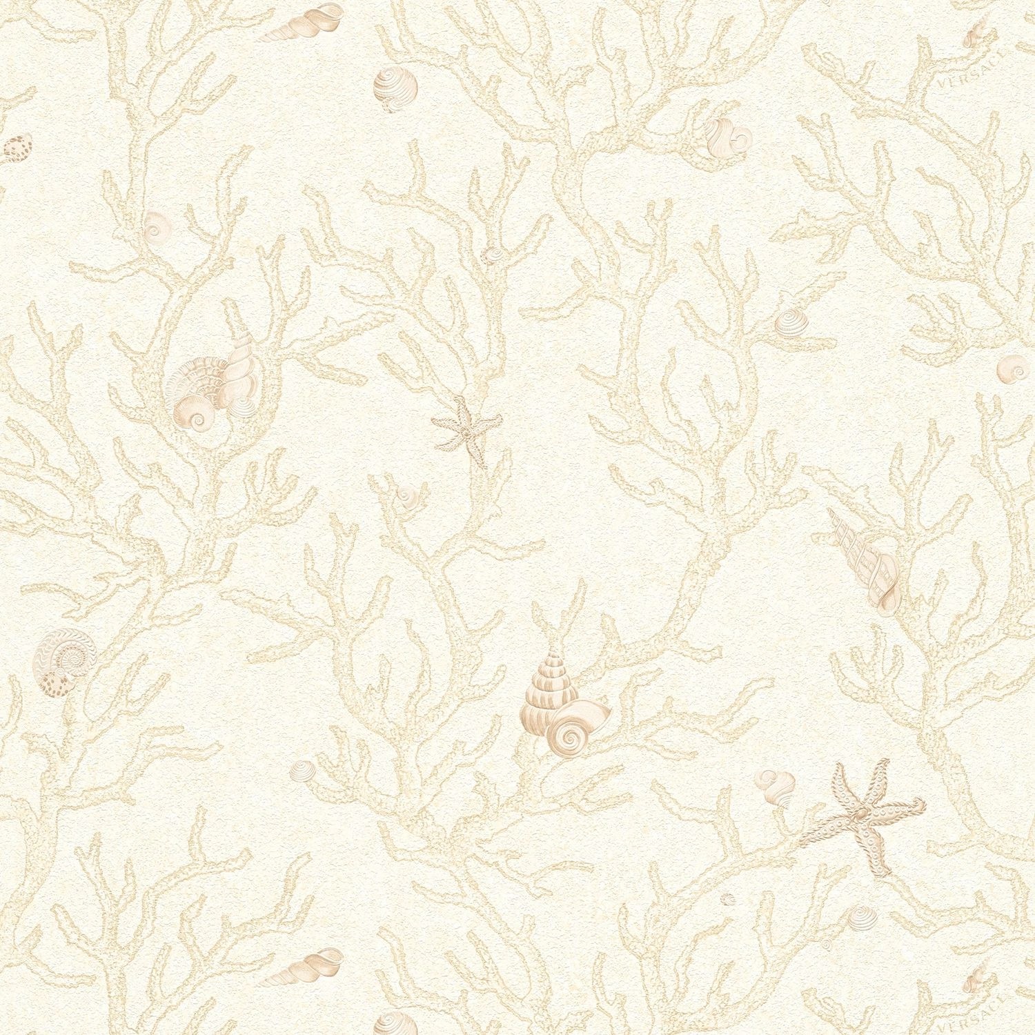 PROFHOME 344961-GU Luxus Tapete Natur schimmernd Beige Gold Creme 7,035 m2 0,70 m x 10,05 m 7,035 m2 Beige