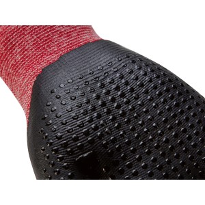 Detailaufnahme: Handfläche des LUX Allroundhandschuh Damen Gr. 7 mit Noppen für besseren Grip.