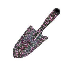 Galaflor Kleingeräte Set Blumenmotiv mit Blumenkelle Handrechen Handgrubber