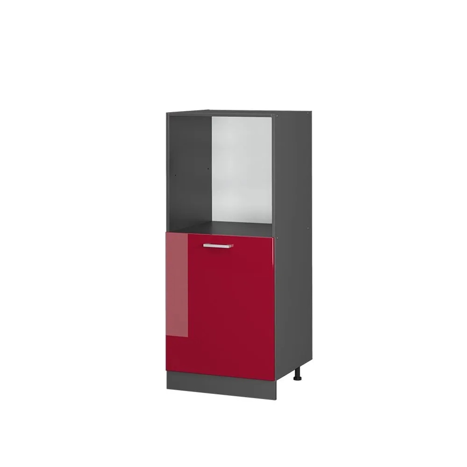 Vicco Herdumbauschrank R-Line Rot Hochglanz 60 x 143 Opt2