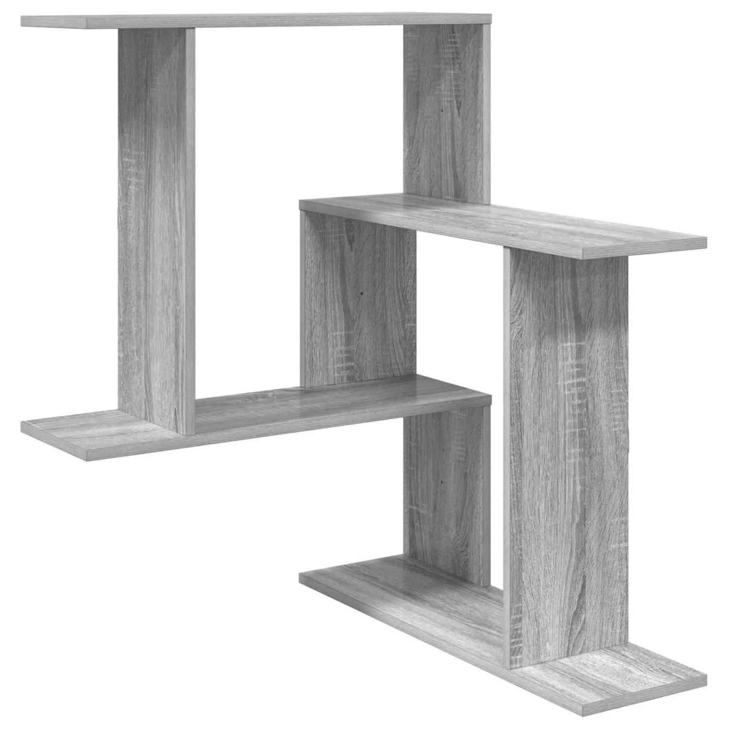vidaXL Wandregal Sonoma-Grau 67 x 67 x 87 cm Holzwerkstoff 8012225