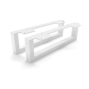 HEVVA Möbelfüße GRAZ 10 cm Hoch 35 cm Tief 2er Set Weiß