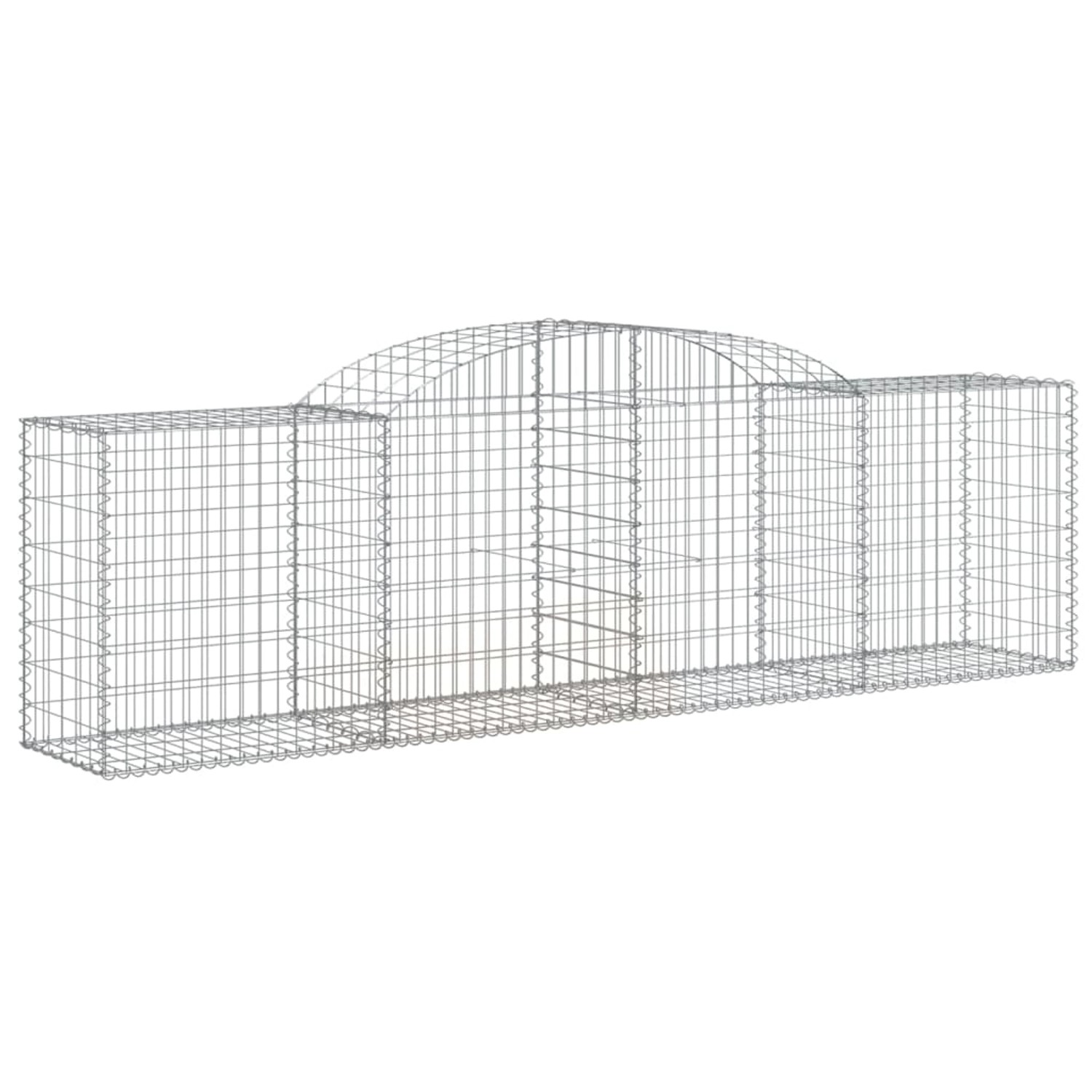 Thumbnail - vidaXL Gabionen mit Hochbogen 12 Stk 300x50x80/100cm Eisen 1671126