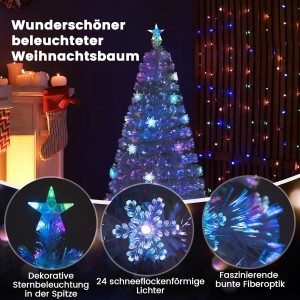 Costway Weihnachtsbaum Künstlich mit Beleuchtung Tannenbaum 120cm