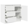 vidaXL Sideboard mit Schublade Weiß 71x35x65 cm Holzwerkstoff 861571_5