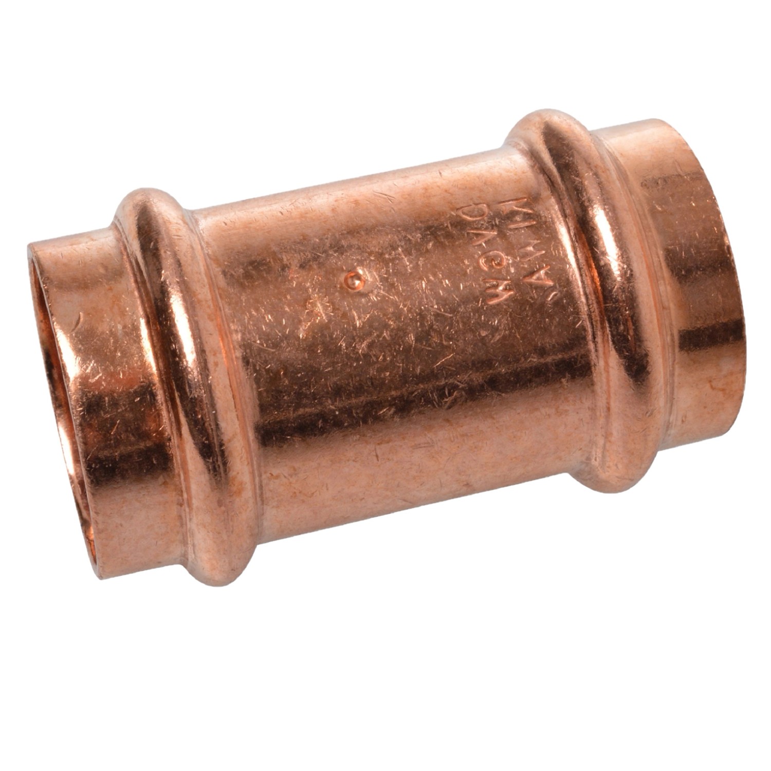 Kirchhoff CU-Doppelmuffe 2 Muffen Blank 15 mm 10 Stück