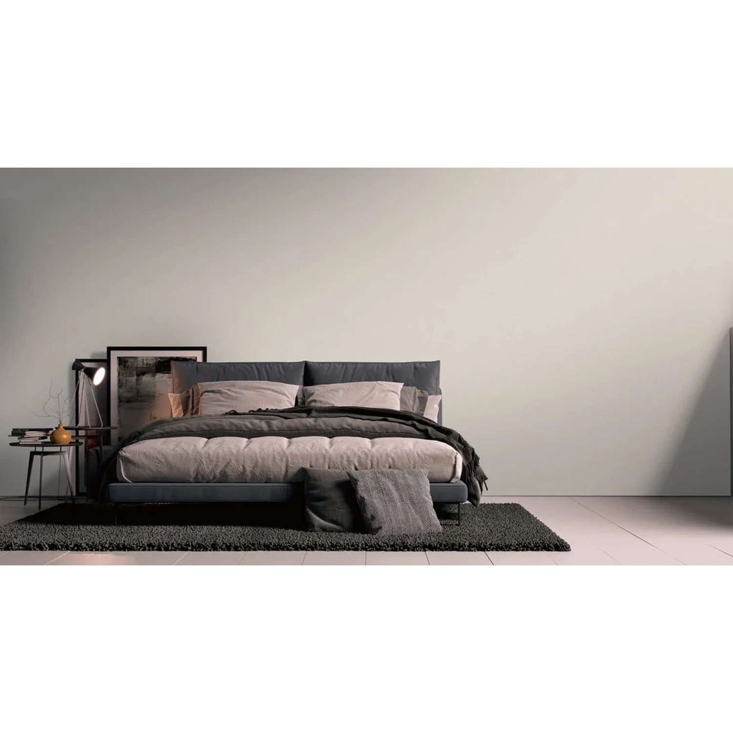 AS-Creation Vliestapete Uni Beige/Creme im Schlafzimmer, Struktur und matte Optik.